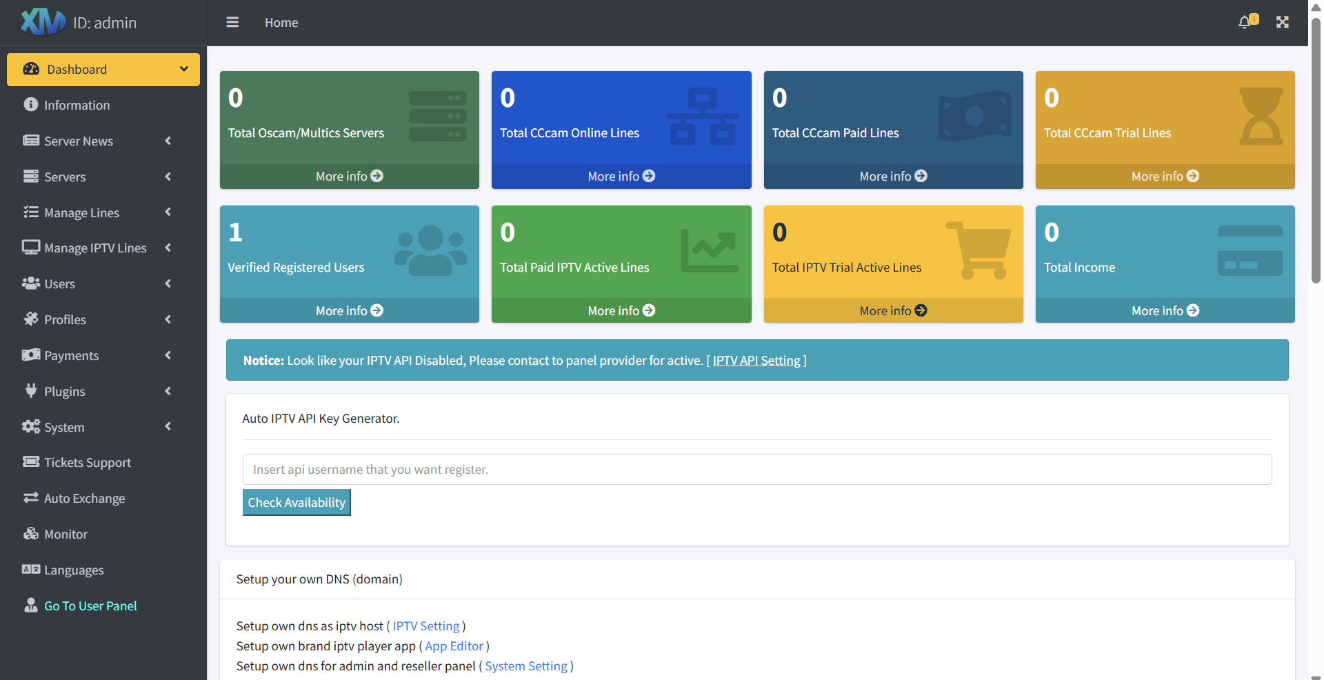 Multics & OScam Panel v6.3 - Admin Dashboard